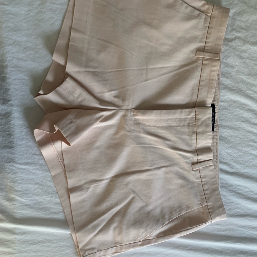 TWO Shorts - Denim and Blush Pink.  Banana Republic and Ann Taylor Loft.